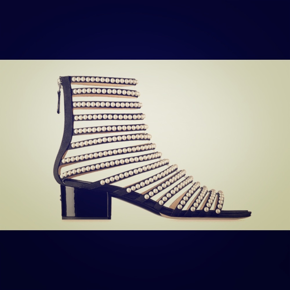 Gorgeous Pearl studded high ankle sandals